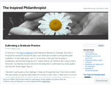 Tablet Screenshot of inspiredphilanthropist.com